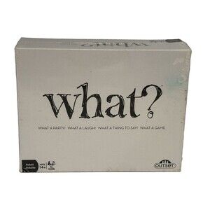 Outset What? Party Game 96 Cards Answer Score Sheets Pencils 5+ Players 14+
